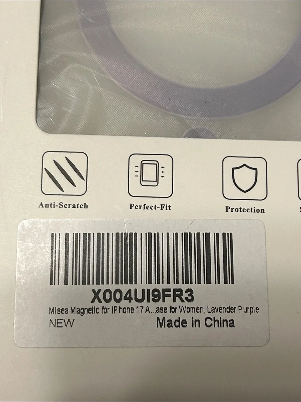 I phone 17 AIR case compatible with MagSafe light purple NEW